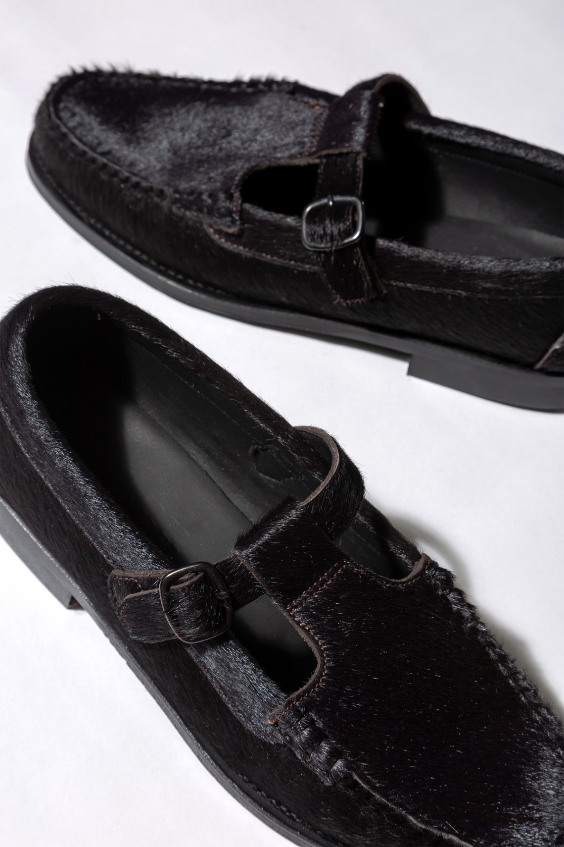 Hereu Loafers | ALBER CALF HAIR - T-bar Loafer - Men