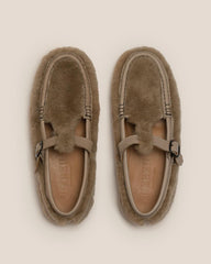 Hereu Loafers | ALBER SHEARLING - T-Bar Loafer - Men