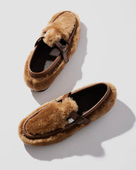 Hereu Loafers | ALBER SHEARLING - T-Bar Loafer - Men