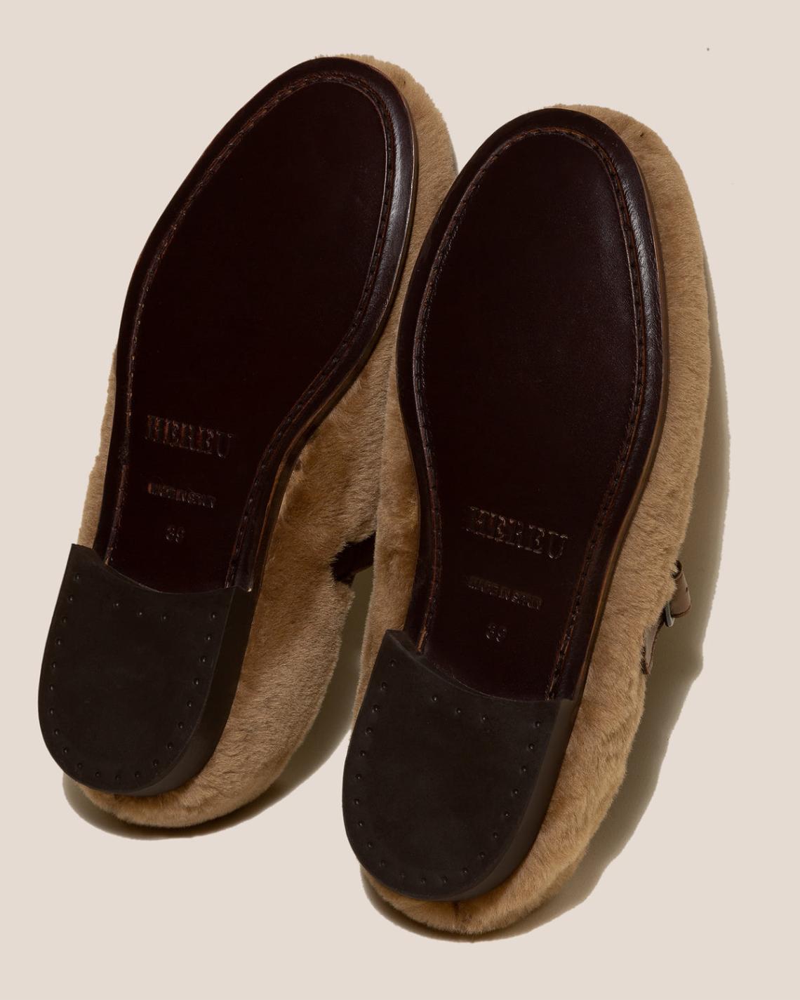 Hereu Loafers | ALBER SHEARLING - T-Bar Loafer - Men