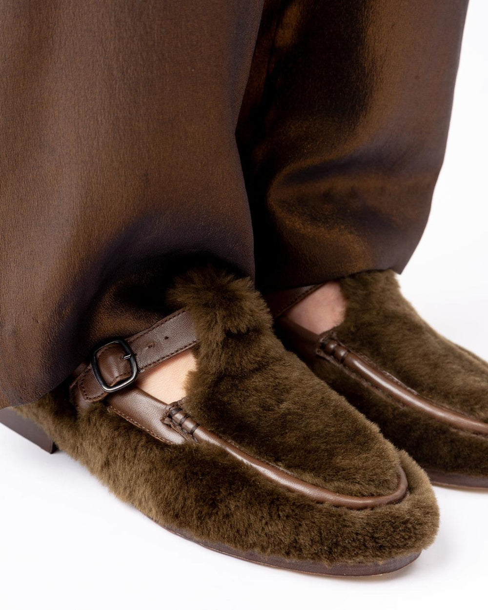 Hereu Loafers | ALBER SHEARLING - T-Bar Loafer - Men