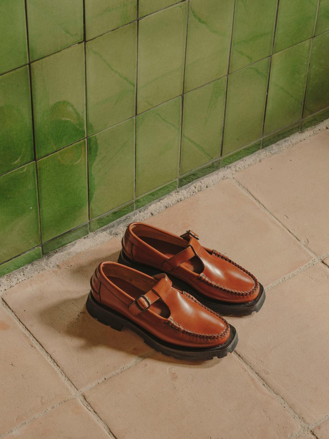 Hereu Loafers | ALBER SPORT - Tread Sole T-Bar Loafer - Men