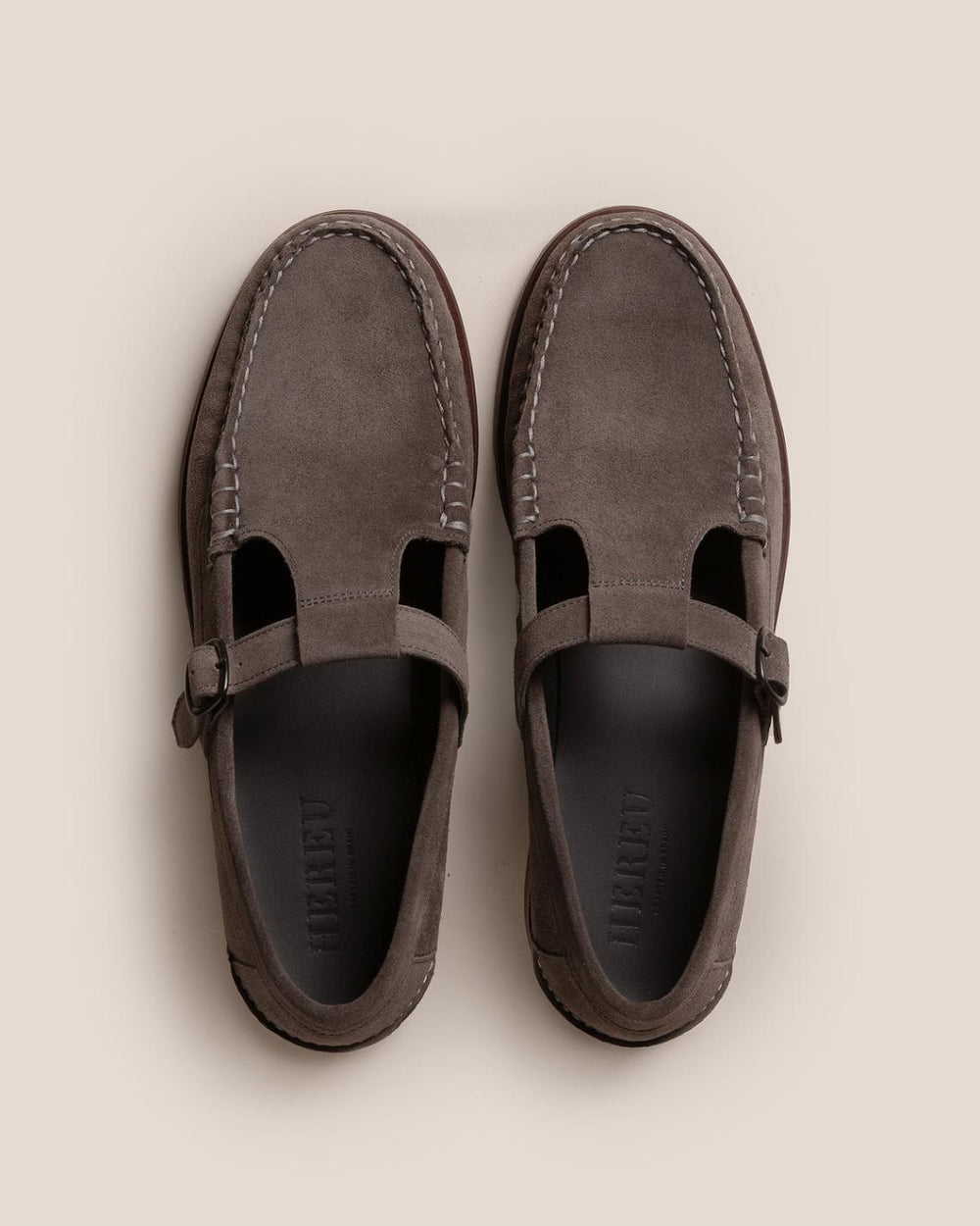Hereu Loafers | ALBER SUEDE - T-bar Loafer - Men