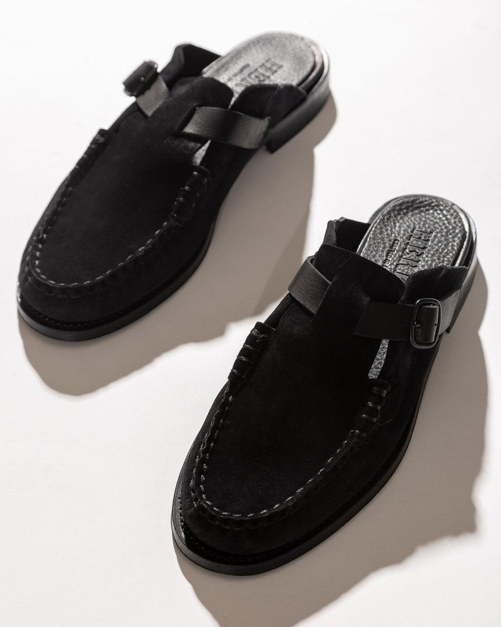 Hereu Loafers | BARRACA - Buckle-strap Mule Loafer - Men