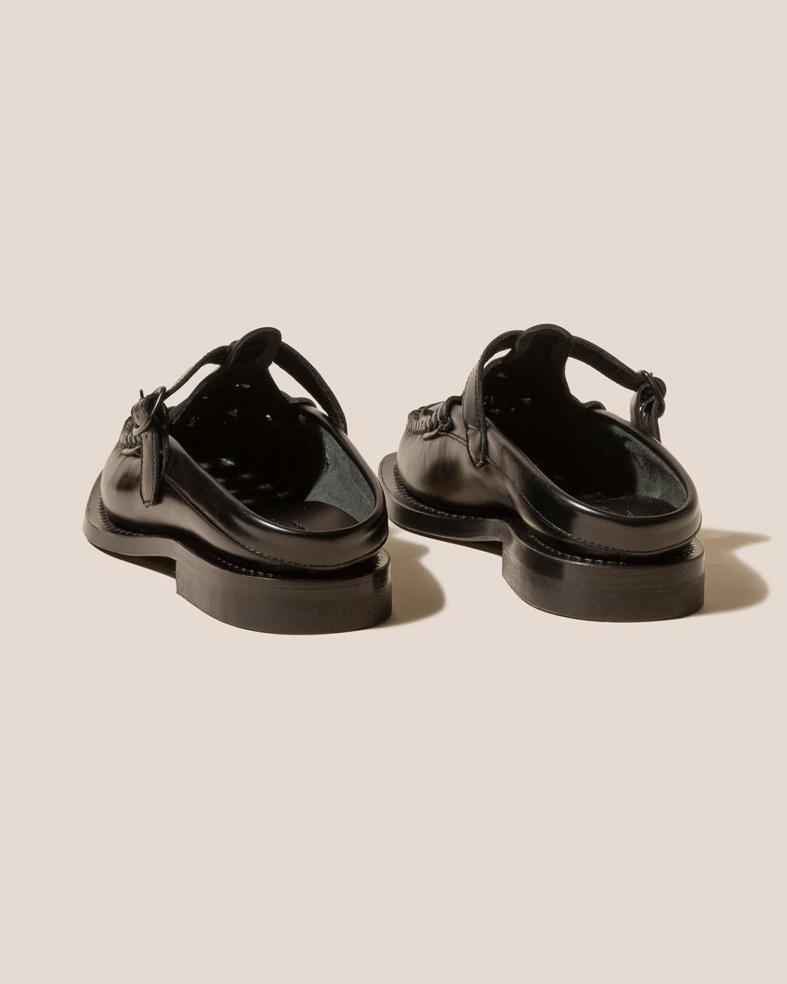 Hereu Loafers | BONELL - Woven T-bar Mule Loafer - Men