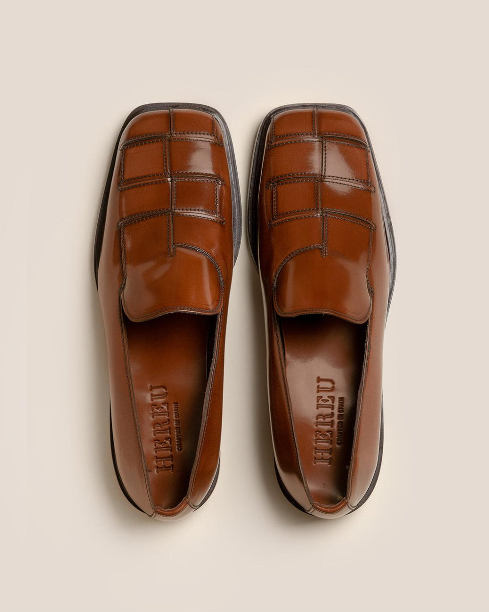 Hereu Loafers | GUERA POLISHED - Interwoven Slip-On Loafer - Men