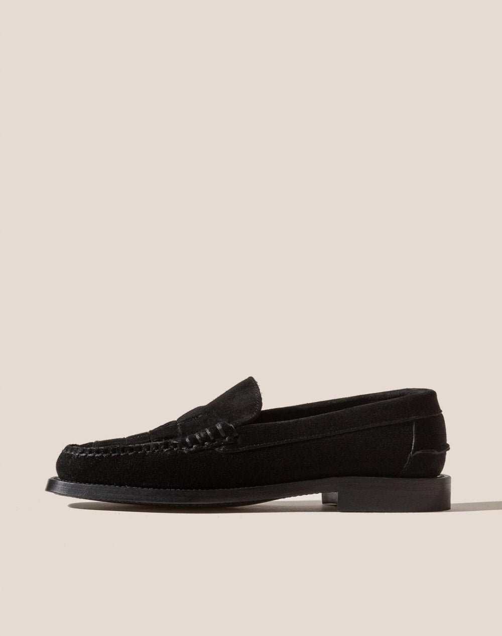 Hereu Loafers | NOMBELA SUEDE - Interwoven Detail Slip-on Loafer - Women