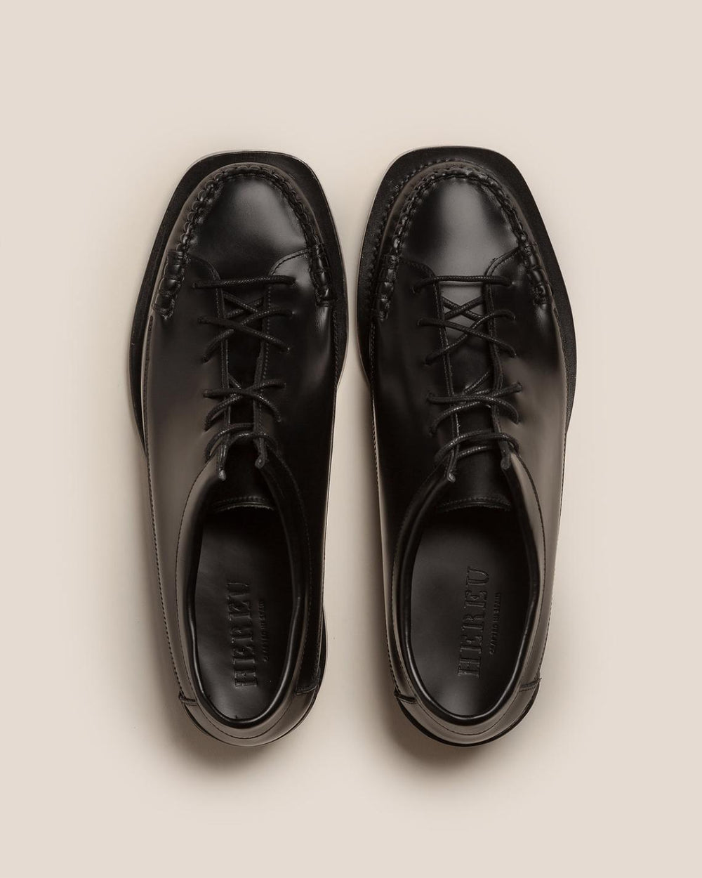 Hereu Loafers | PRIEGO SQUARED - Lace Up Moccasin - Men