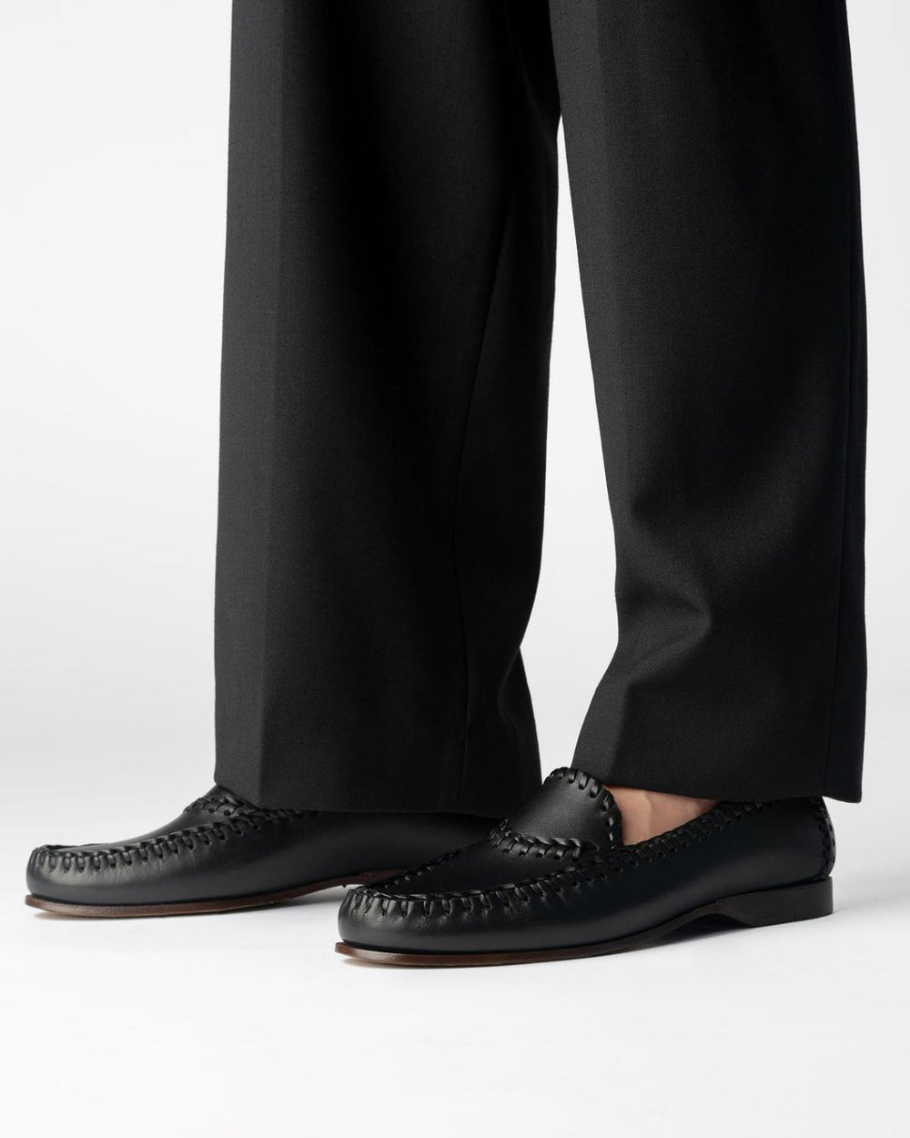 Hereu Loafers | SASTRE - Braided Seams Pull-on Loafer - Men