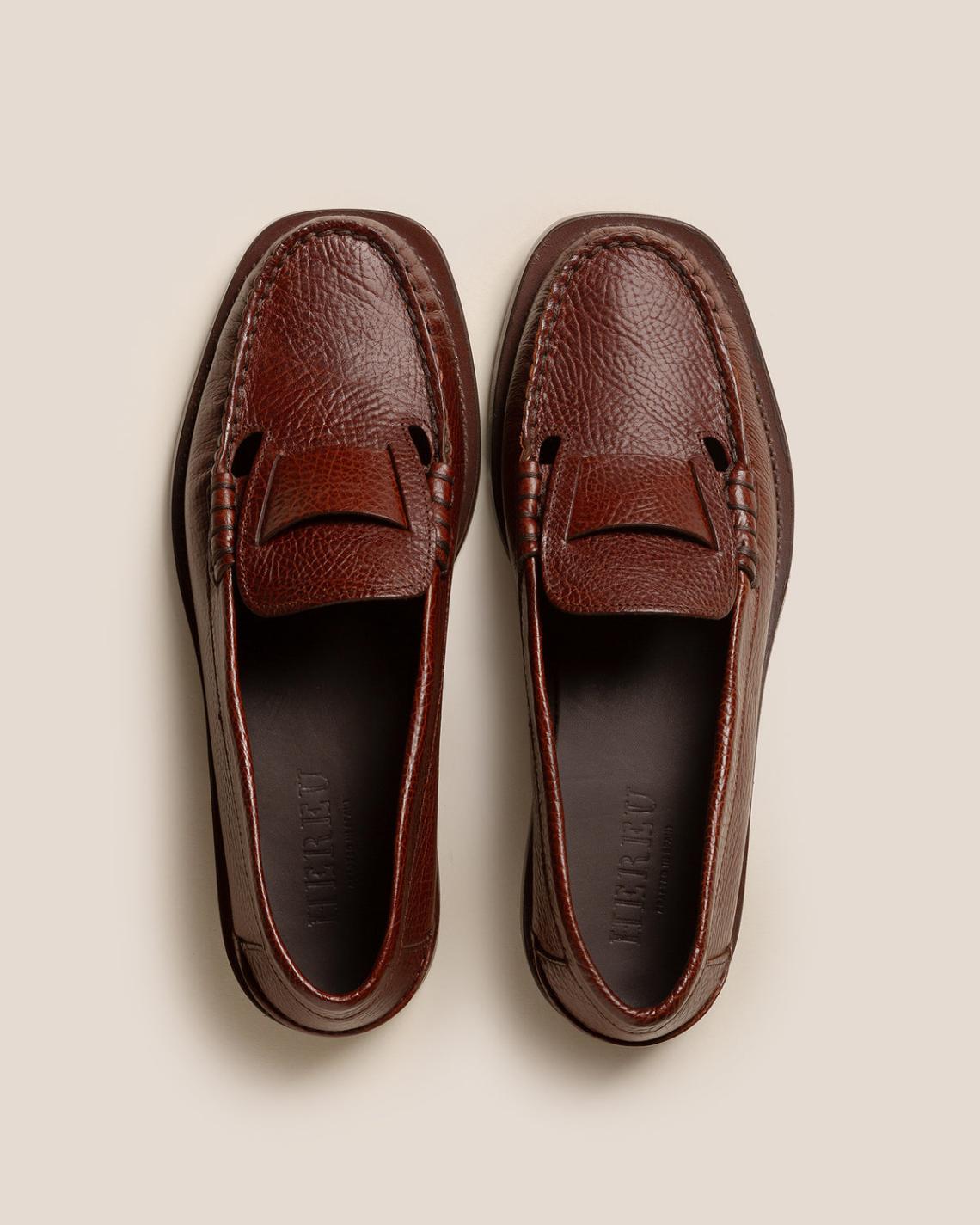 Hereu Loafers | SINEU GRAINY - Interlaced-detail Slip-on Loafer - Men