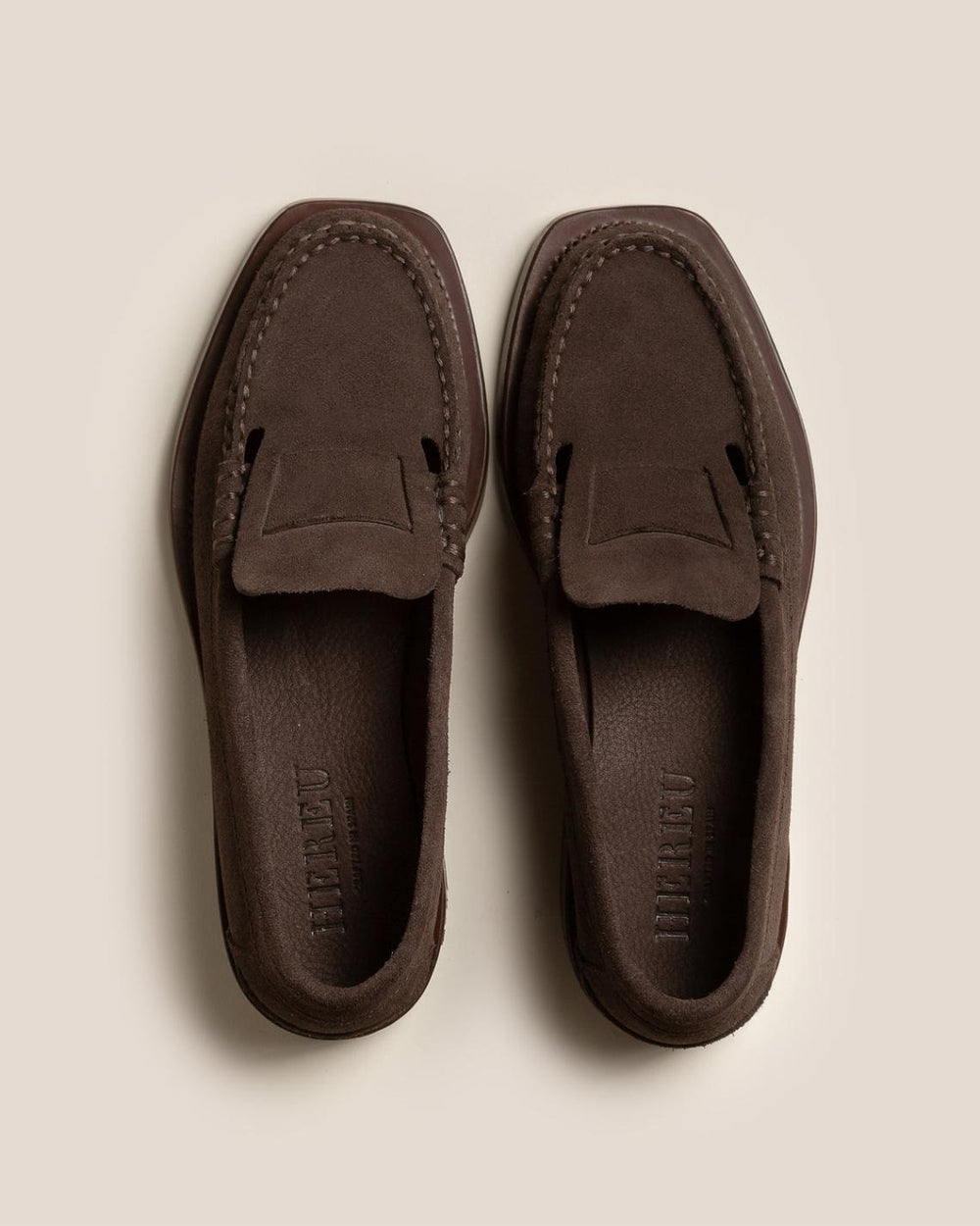 Hereu Loafers | SINEU SUEDE - Interlaced-detail Slip-on Loafer - Men