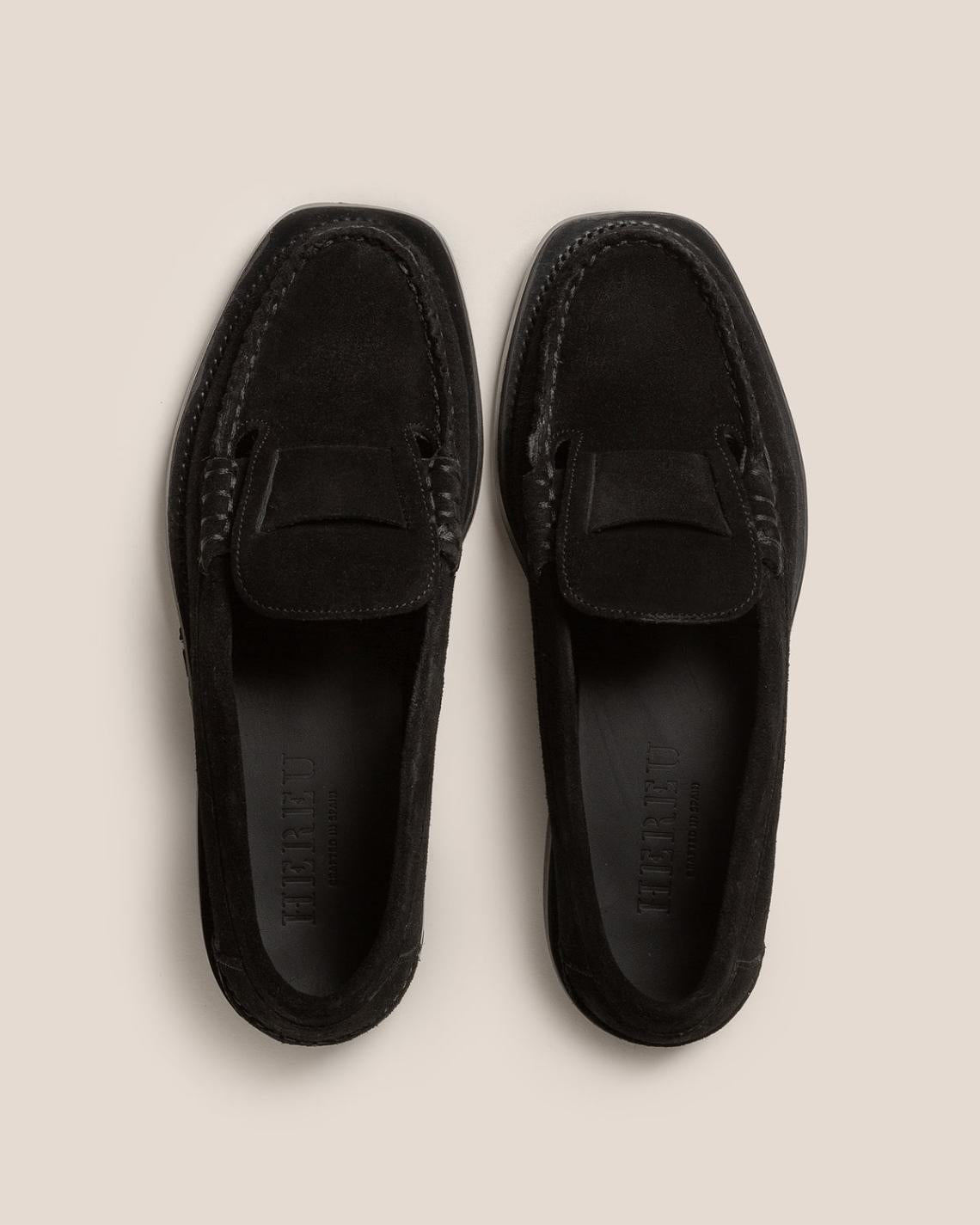 Hereu Loafers | SINEU SUEDE - Interlaced-detail Slip-on Loafer - Men