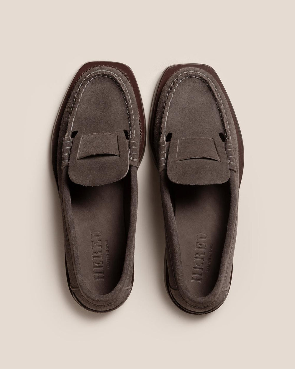 Hereu Loafers | SINEU SUEDE - Interlaced-detail Slip-on Loafer - Men