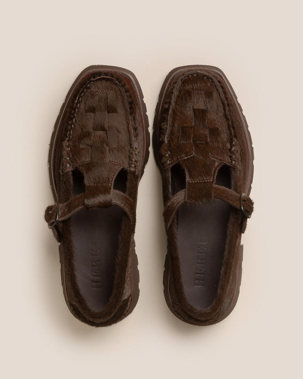 Hereu Loafers | SOLLER SPORT - Tread Sole T-Bar Loafer - Men