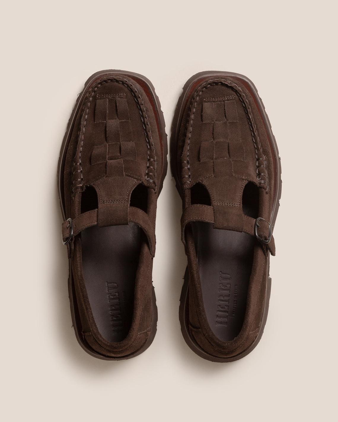 Hereu Loafers | SOLLER SPORT - Tread Sole T-Bar Loafer - Men
