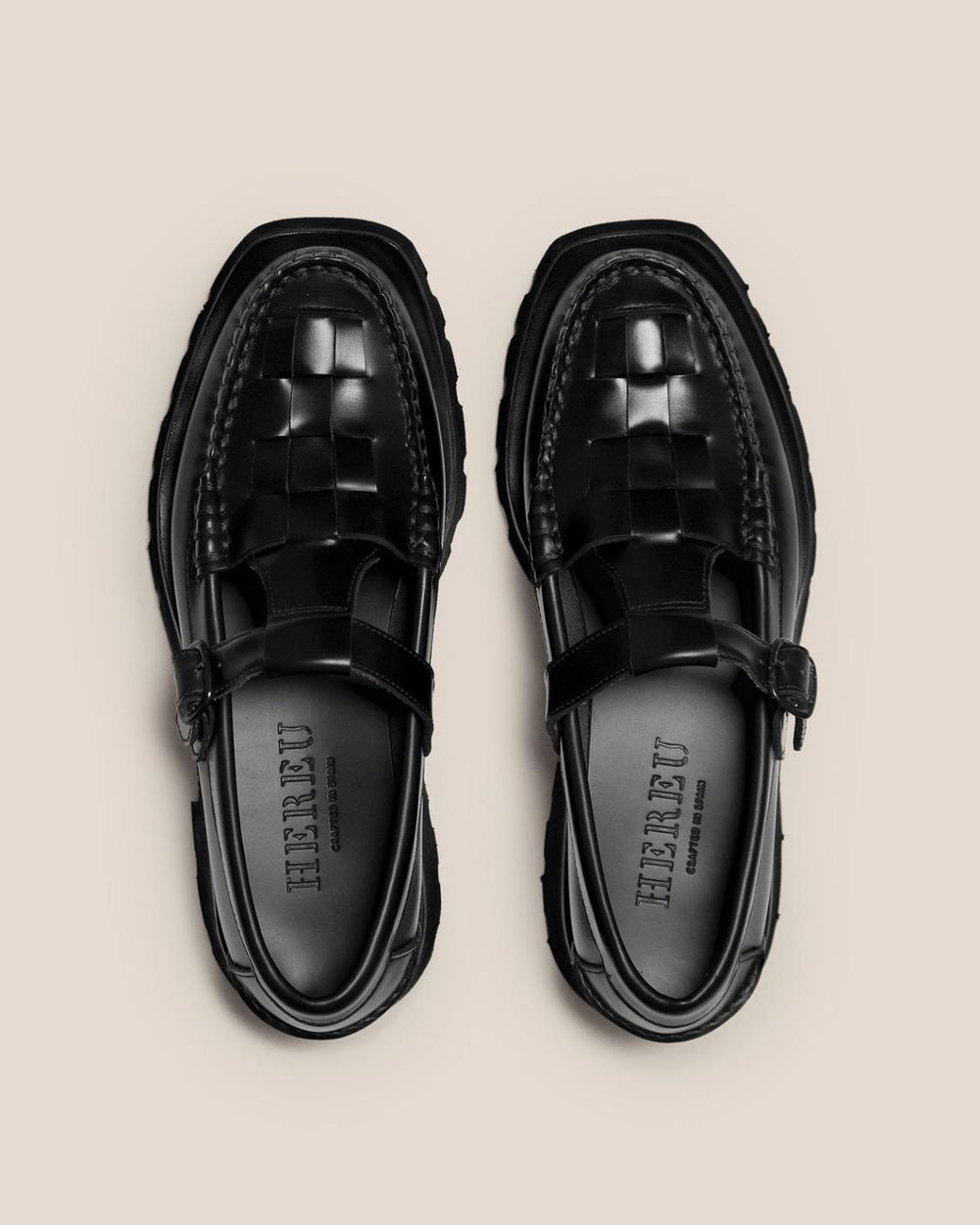 Hereu Loafers | SOLLER SPORT - Tread Sole T-Bar Loafer - Men