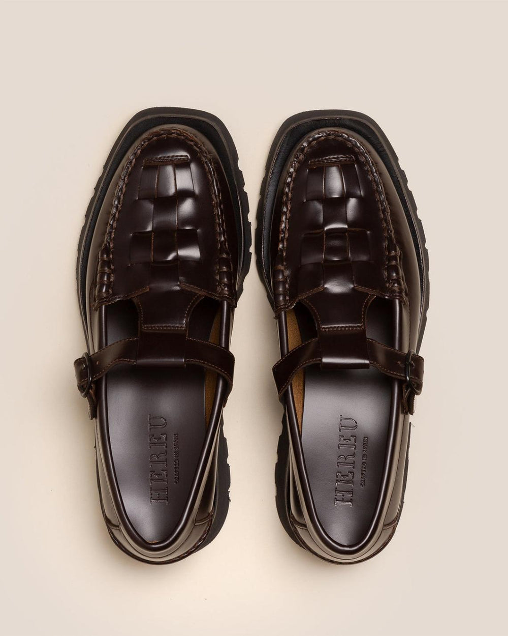 Hereu Loafers | SOLLER SPORT - Tread Sole T-Bar Loafer - Men