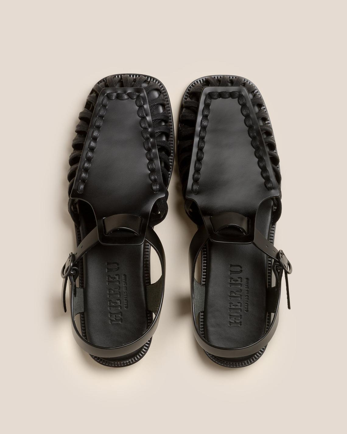 Hereu Sandals | ALARO - Square-Toe T-bar Sandal - Men