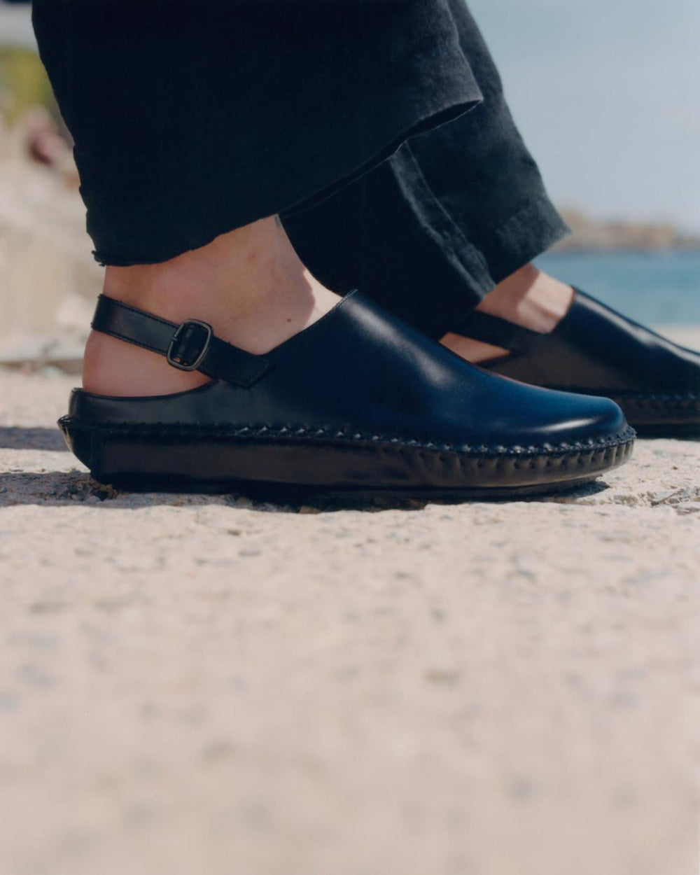 Hereu Sandals | CARGOL - Whipstitched Slingback Clog - Men