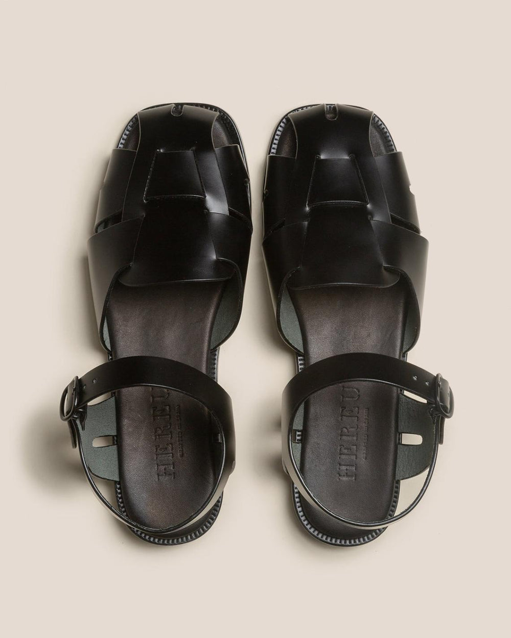 Hereu Sandals | PEDRA - Squared Closed-Toe Fisherman Sandal - Men