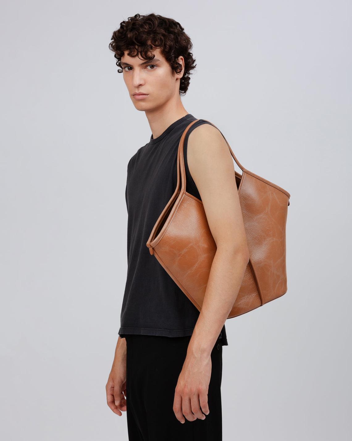 Hereu Shoulder Bags | CALELLA DISTRESSED - Leather Tote Bag - Women/Men