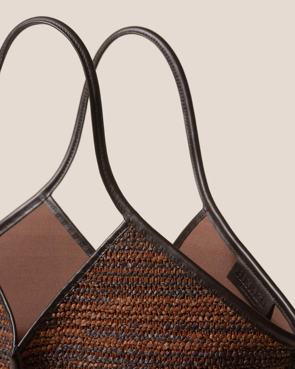 Hereu Shoulder Bags | CALELLA RAFFIA BICOLOUR - Leather-trimmed Tote Bag - Women/Men