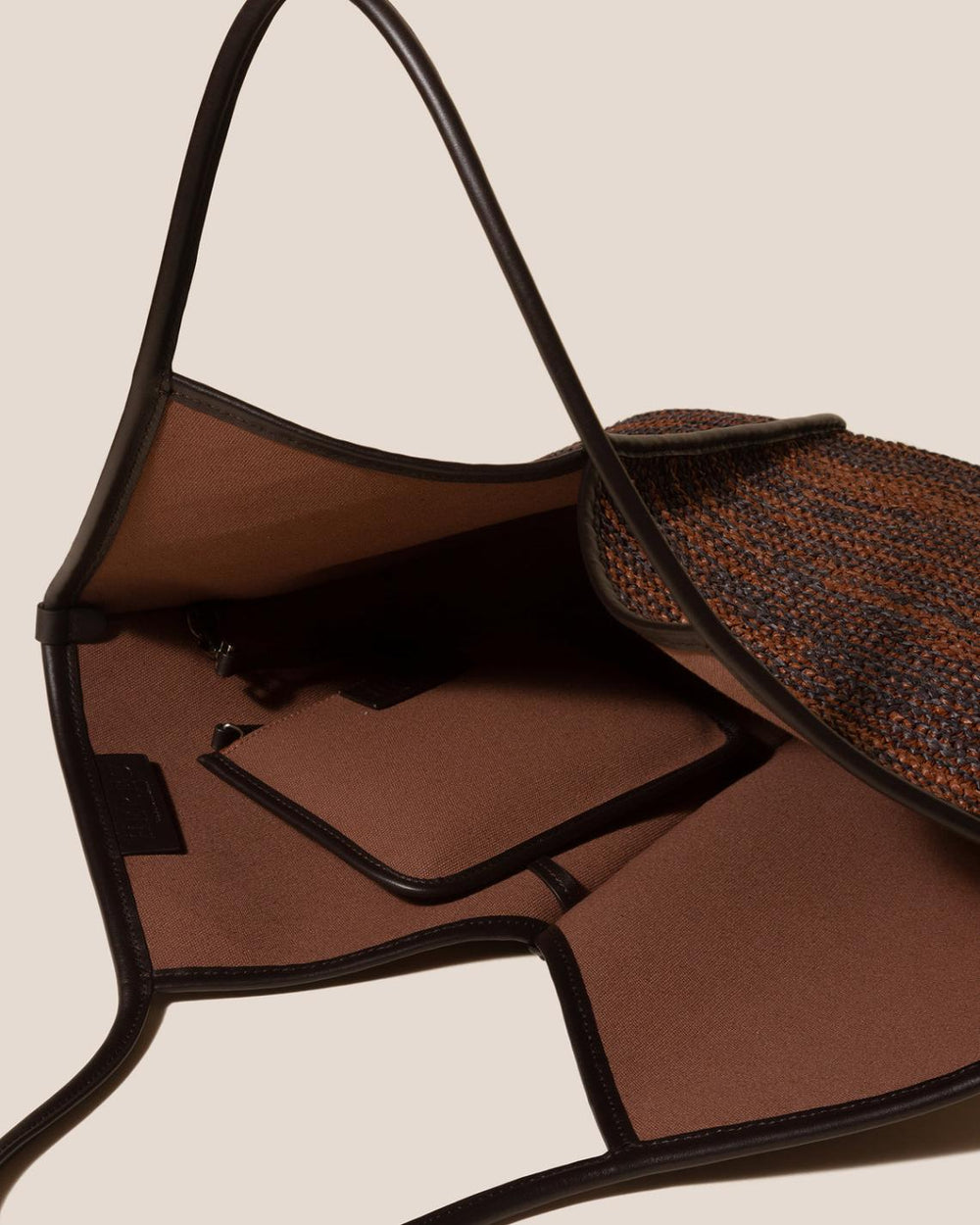 Hereu Shoulder Bags | CALELLA RAFFIA BICOLOUR - Leather-trimmed Tote Bag - Women/Men