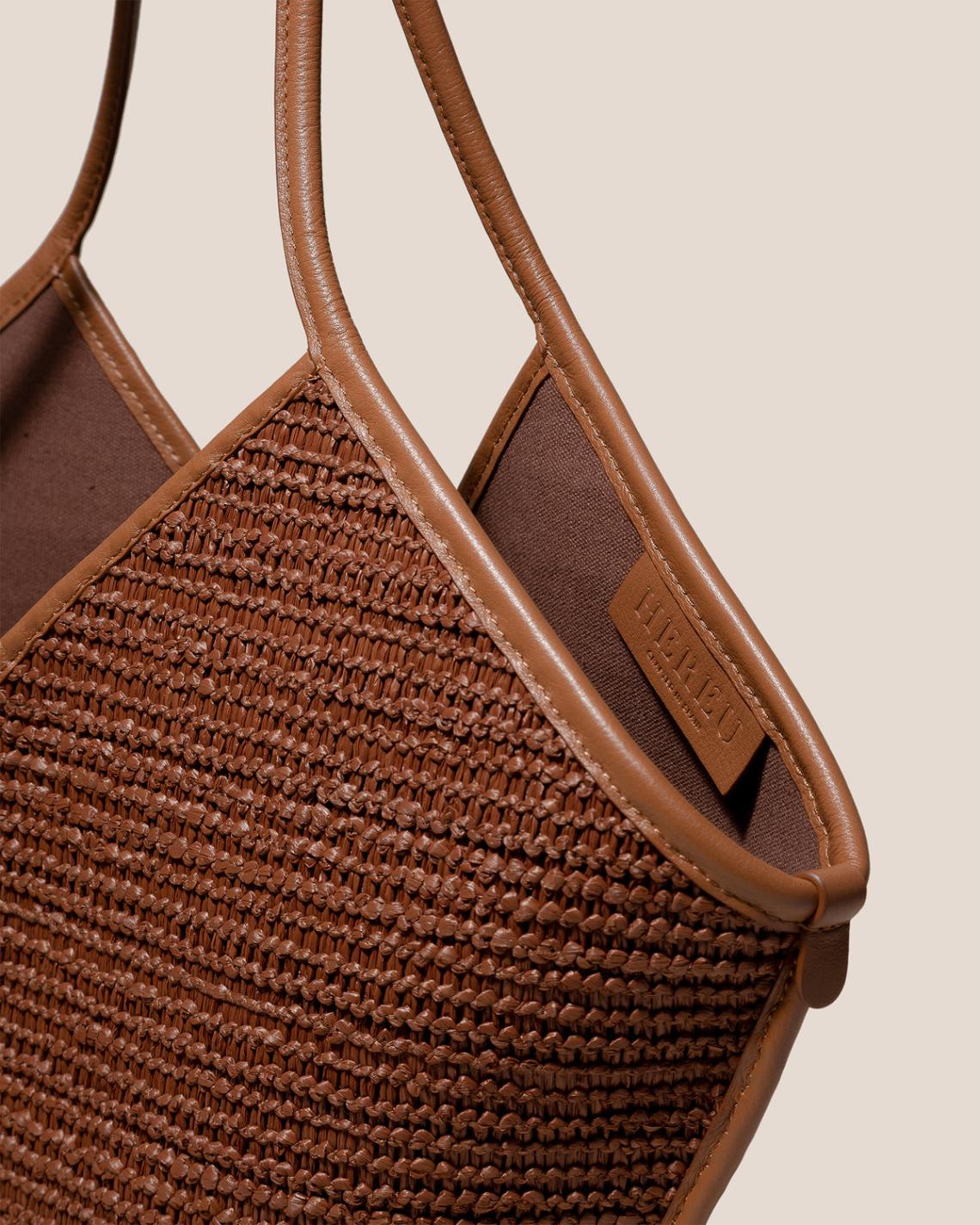 Hereu Shoulder Bags | CALELLA RAFFIA - Leather-trimmed Tote Bag - Women/Men