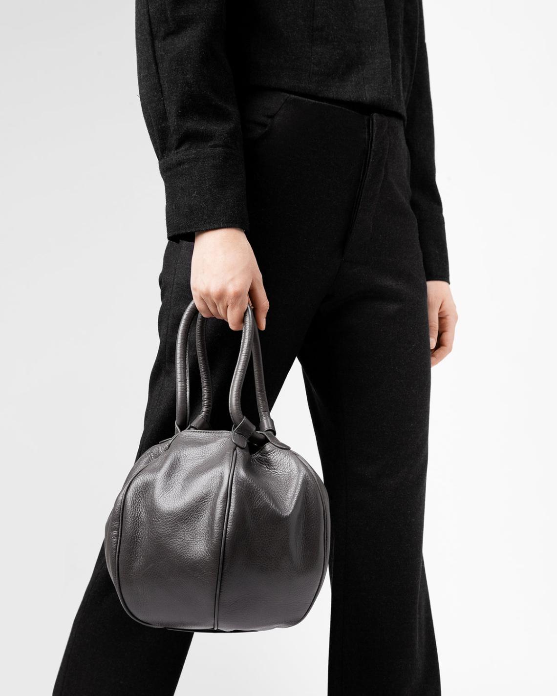 Hereu Shoulder Bags | GLOBUL DISTRESSED - Balloon-Shaped Shoulder Bag - Women