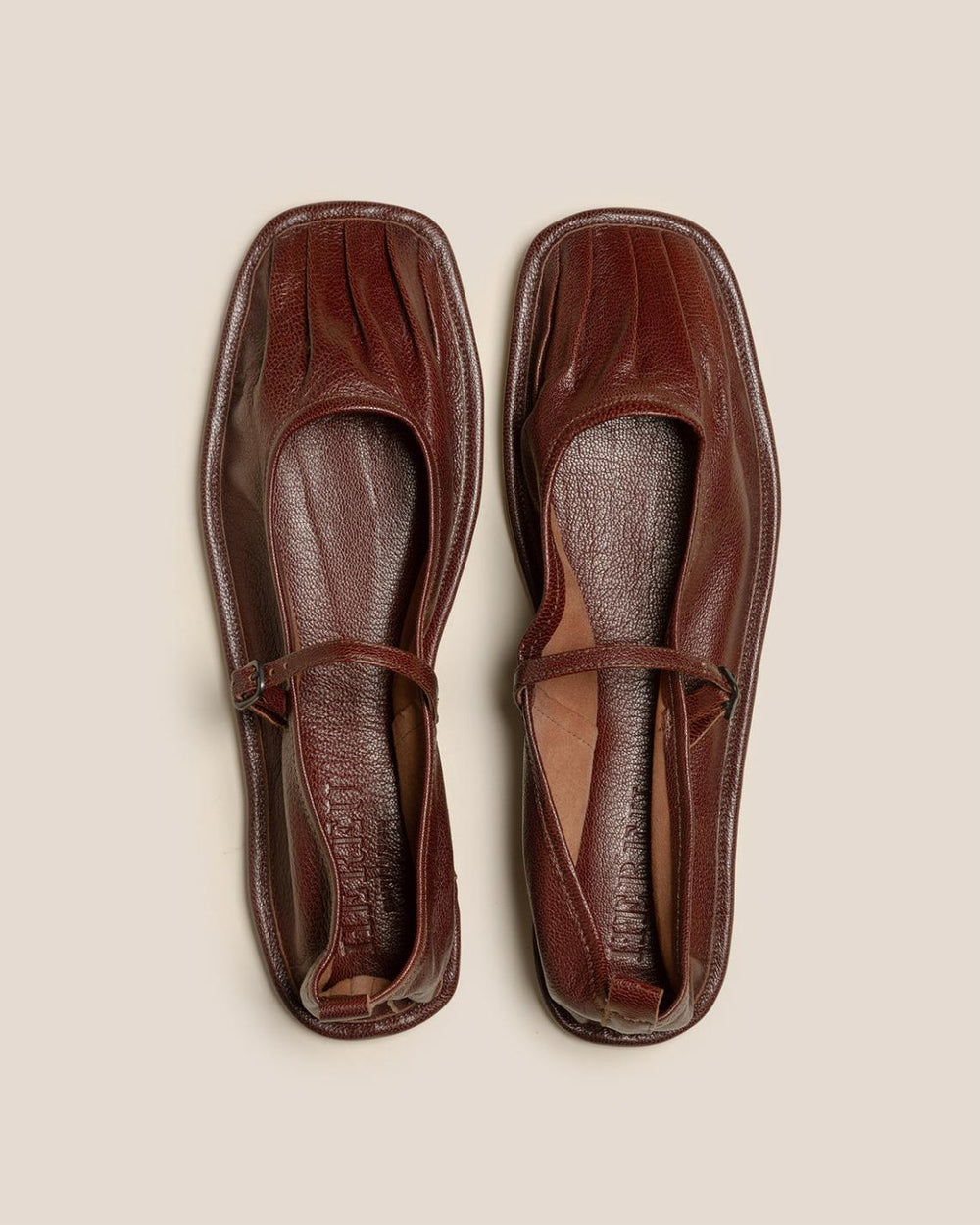 Hereu Soft Shoes | DANSA SUPPLE SHINY - Pleated-Toe Mary Jane Pump - Women