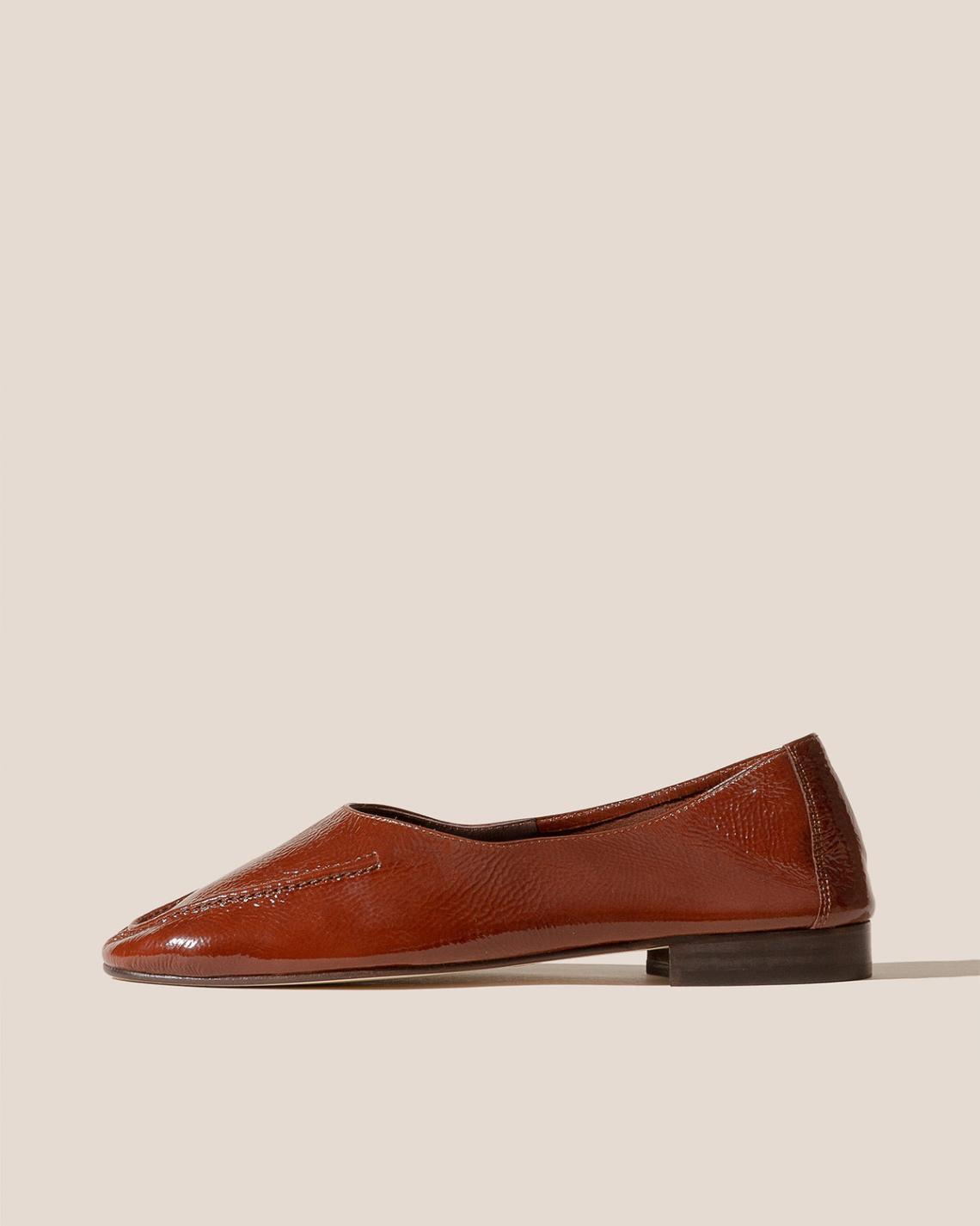 Hereu Soft Shoes | JULIOL CRINKLED GLOSSY - High Cut Deconstructed Loafer - Women