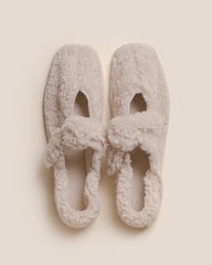 Hereu Soft Shoes | LLASADA CURLY SHEARLING - Front-Knot Pump - Women