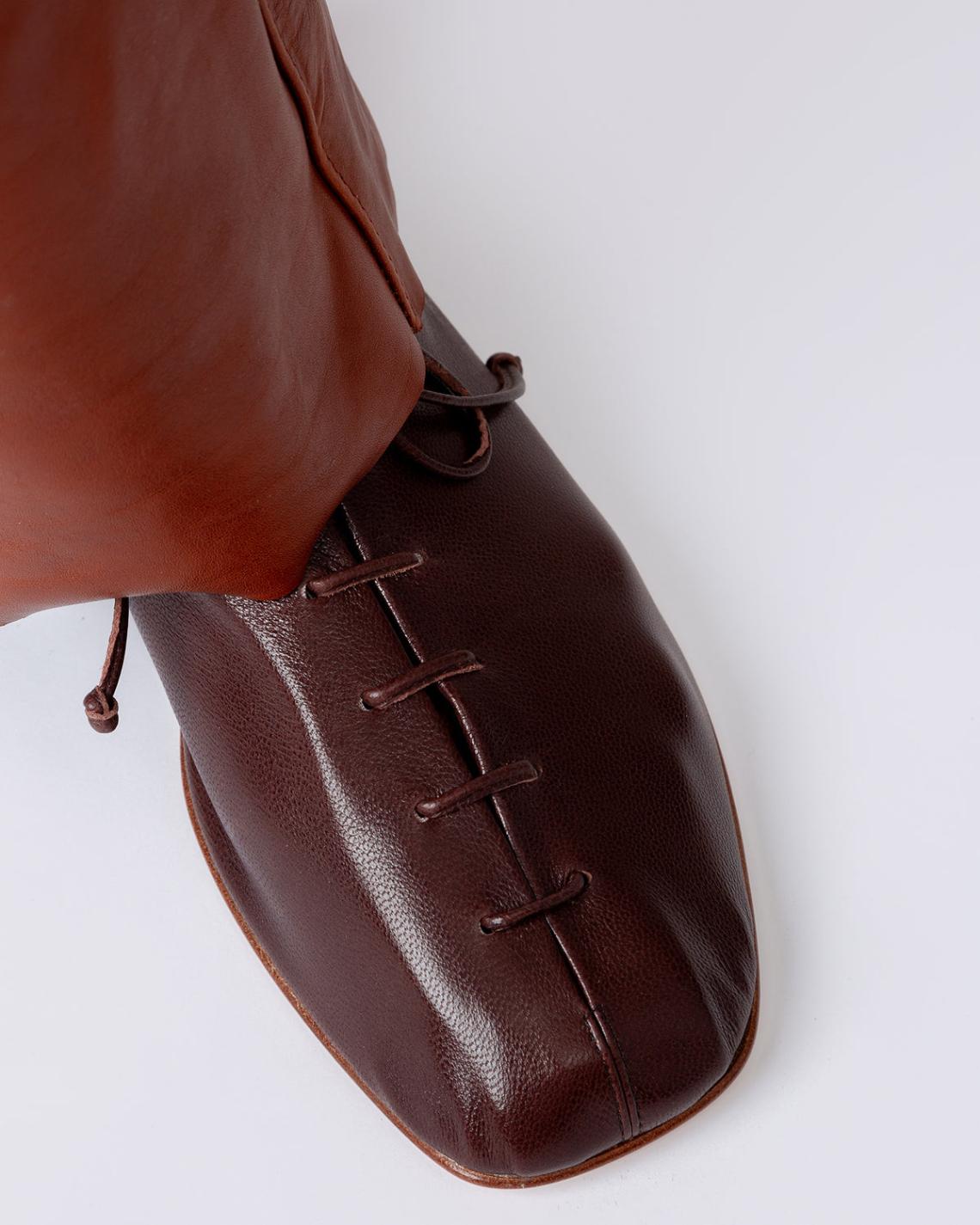 Hereu Soft Shoes | PLEGADA SHINY - Deconstructed Lace-up Shoe - Men