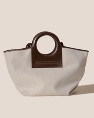 Hereu Tote Bags | CALA L - Leather-trimmed Canvas Tote Bag - Women/Men