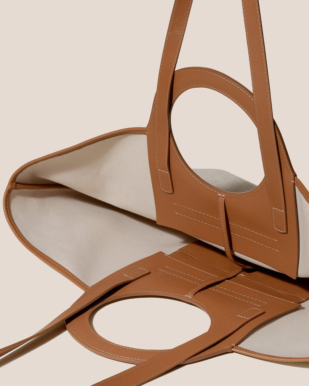 Hereu Tote Bags | CALA L - Leather-trimmed Canvas Tote Bag - Women/Men