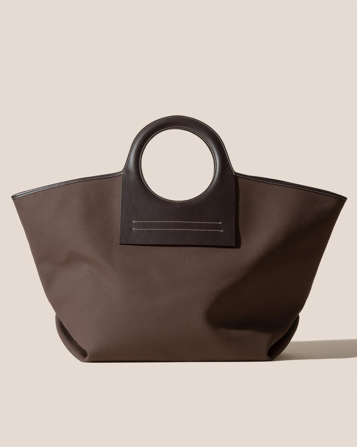 Hereu Tote Bags | CALA L - Leather-trimmed Canvas Tote Bag - Women/Men