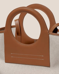 Hereu Tote Bags | CALA L - Leather-trimmed Canvas Tote Bag - Women/Men