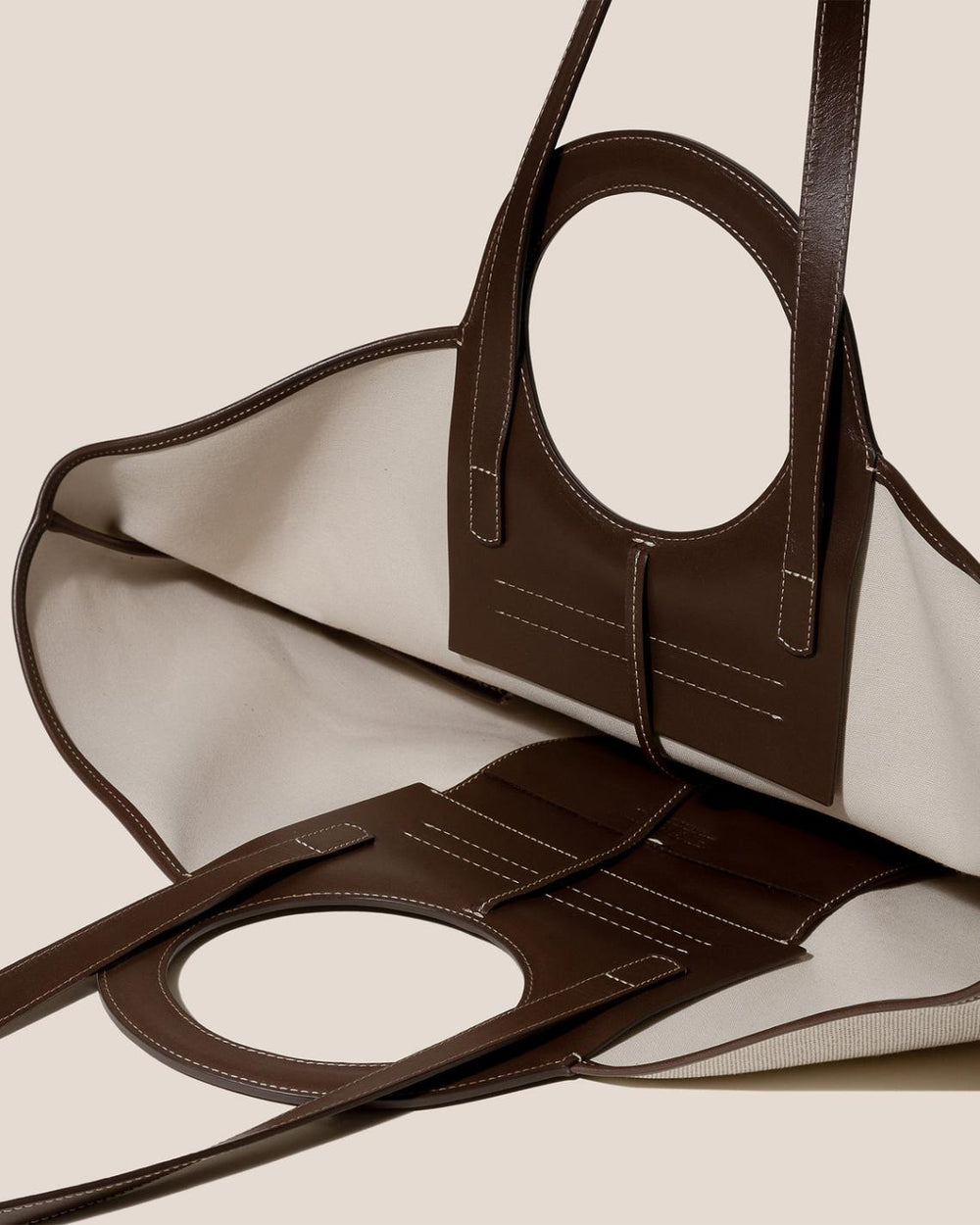 Hereu Tote Bags | CALA L - Leather-trimmed Canvas Tote Bag - Women/Men