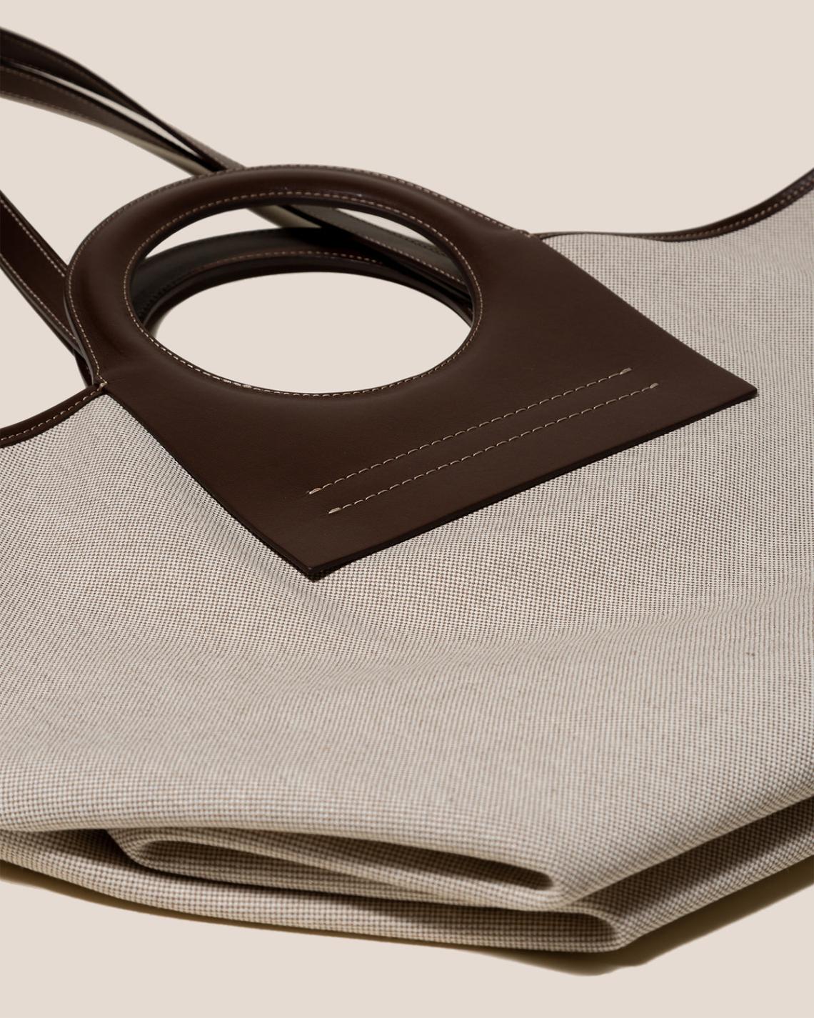 Hereu Tote Bags | CALA L - Leather-trimmed Canvas Tote Bag - Women/Men