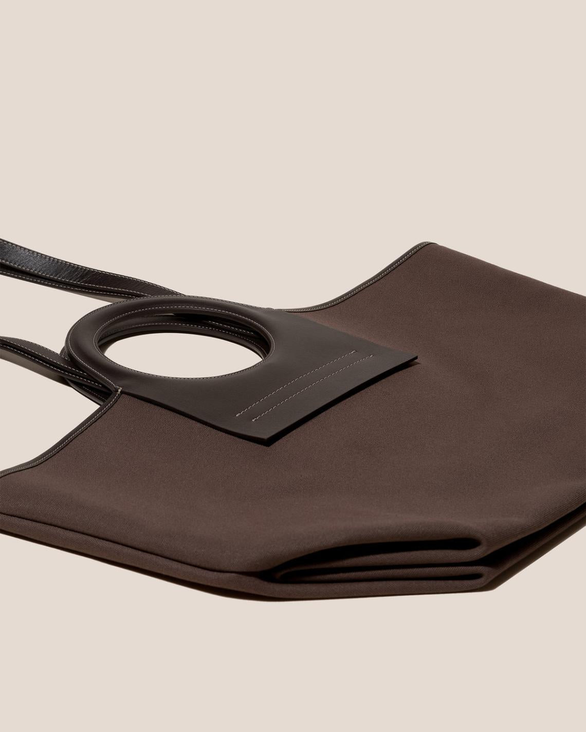 Hereu Tote Bags | CALA L - Leather-trimmed Canvas Tote Bag - Women/Men