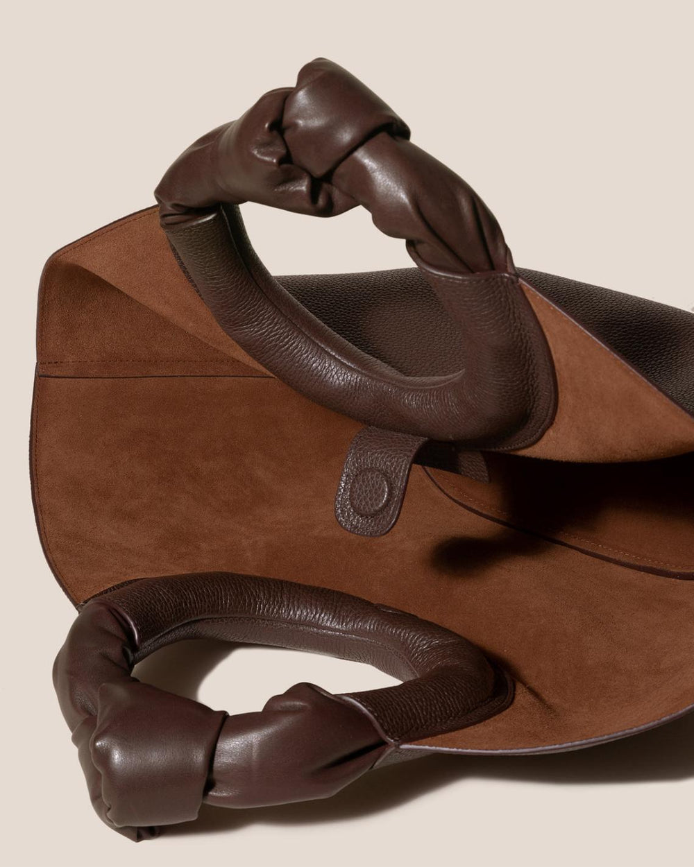 Hereu Tote Bags | CASTELL GRAINY - Knotted-handle Leather Tote Bag - Women