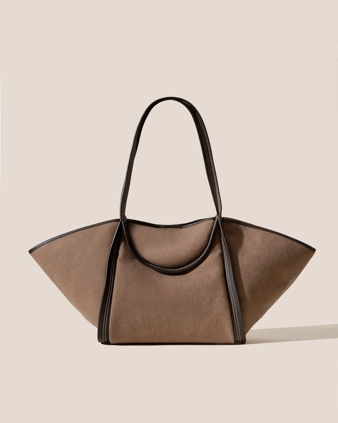 Hereu Tote Bags | CUBER - Leather-Trimmed Canvas Basket - Women/Men